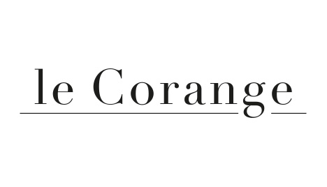 Der Text lautet „le Corange“ in einer eleganten Serifenschrift, unterstrichen. Der Hintergrund ist schlicht weiß.
